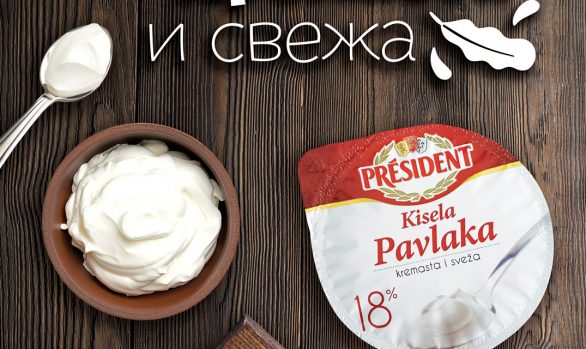 President sour cream poster